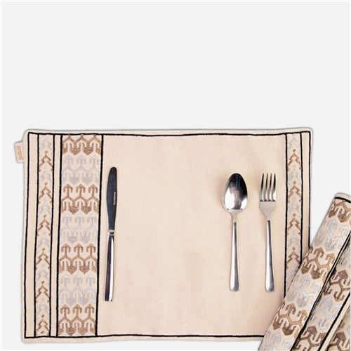 Placemat set of 6 بن قلاون(2) bronze mix