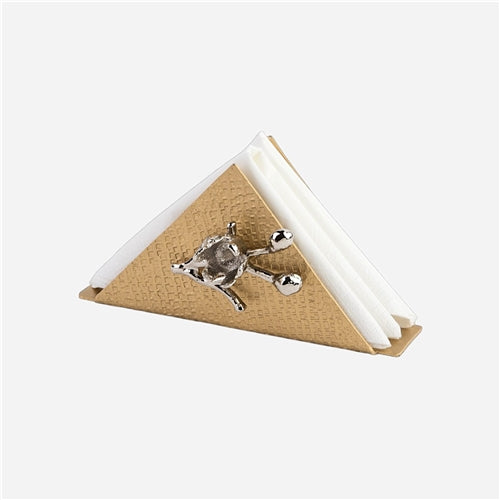Martnade triangle napkin holder Gold