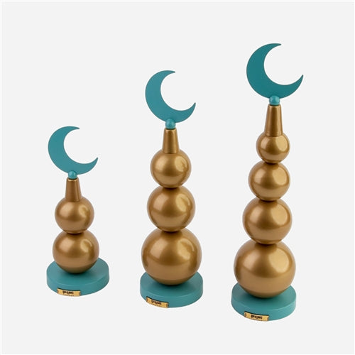 centerpiece (Gold*sage green) Set of 3