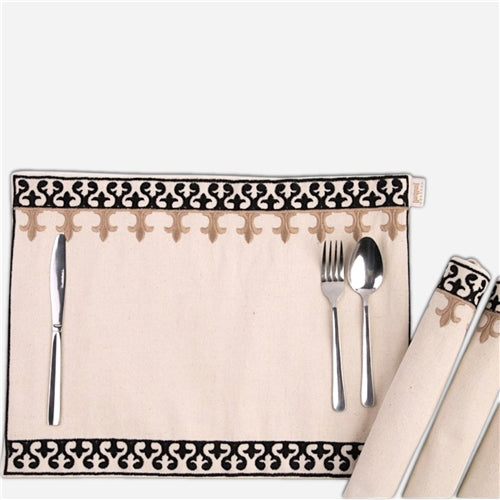 Placemat set of 6 بن قلاون brown*black