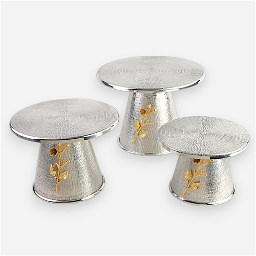 Martnade table top set of 3 Silver