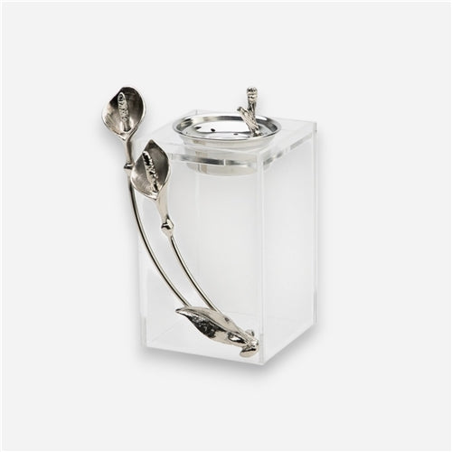 Lily incense burner Silver