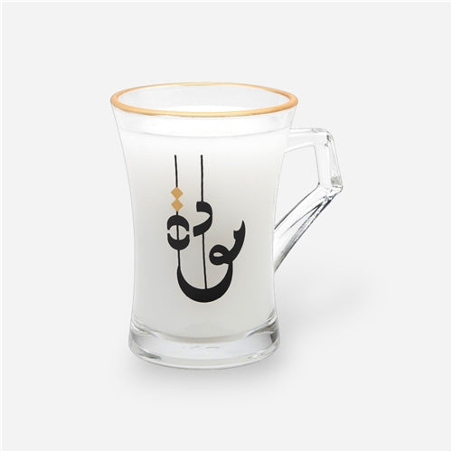 Glass mug مودة