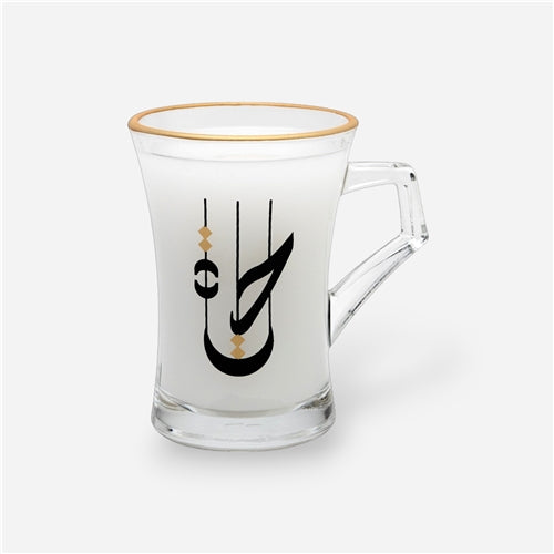 Glass mug حياة