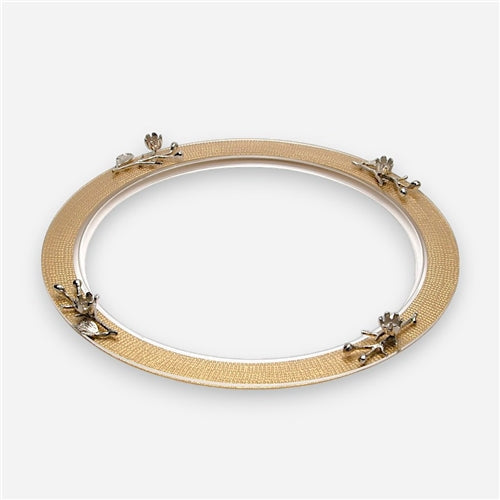 Martnade round tray gold L