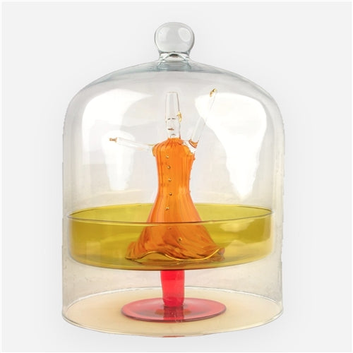 cake plate dervish with cover Olive