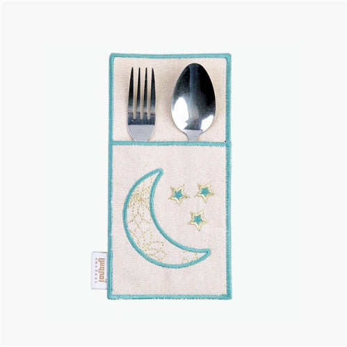 cutlery holder set of 6 رمضان كريم(inside pattern) sage green