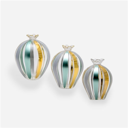 Pomegranate set gold & sage green