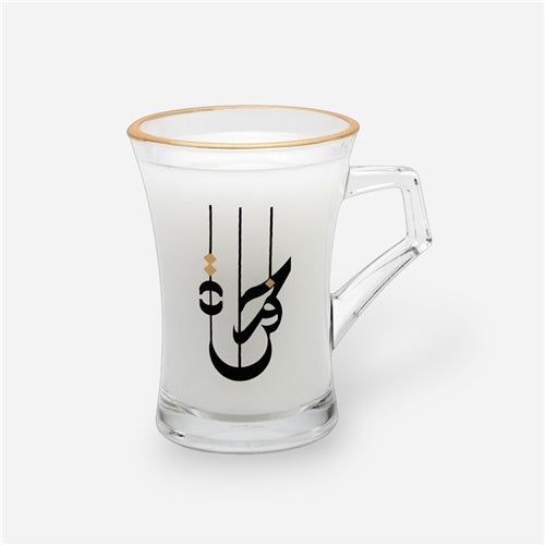 Glass mug فرحة