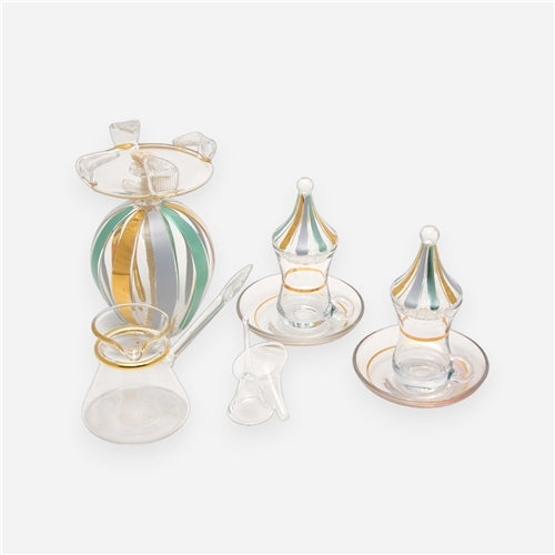 Sebrtaya set Gold & sage green