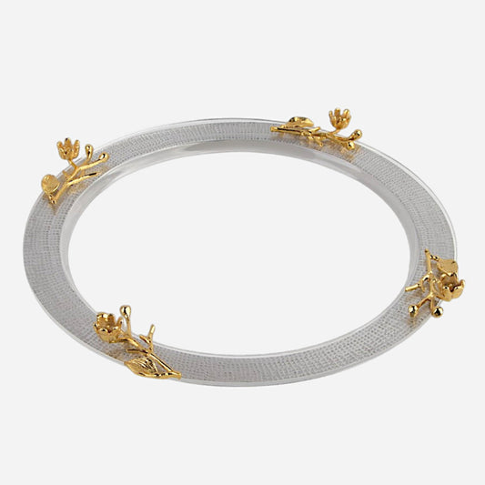 Martnade round tray Silver L