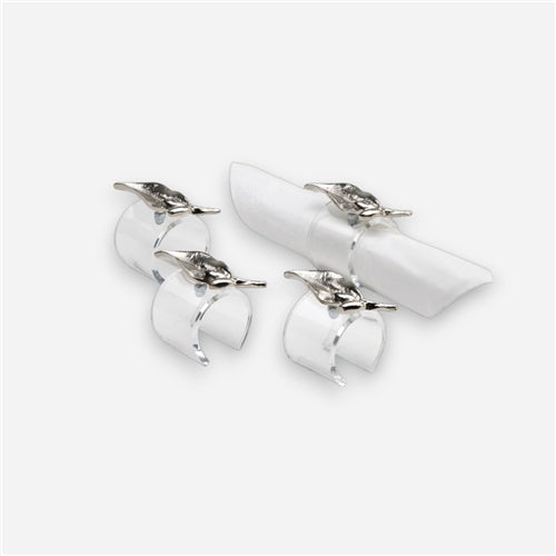 Lily C Rings Set of 4 Silver