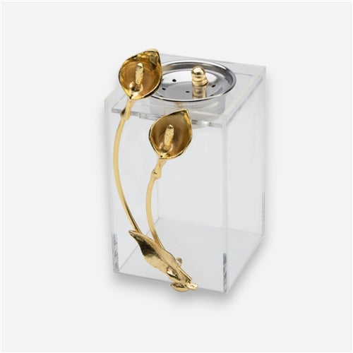 Lily incense burner Gold