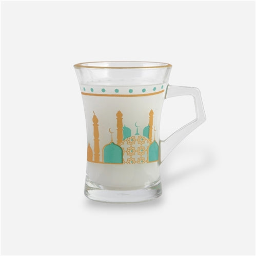Glass mug مساجد خضراء