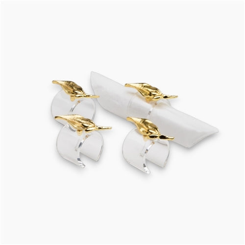 Lily C Rings Set of 4 Gold