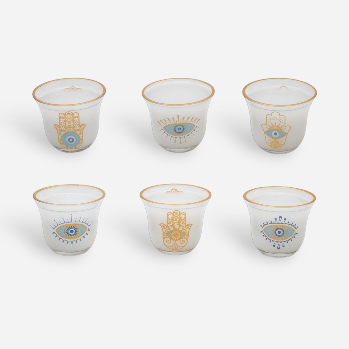 Arabic coffee cups set عيون